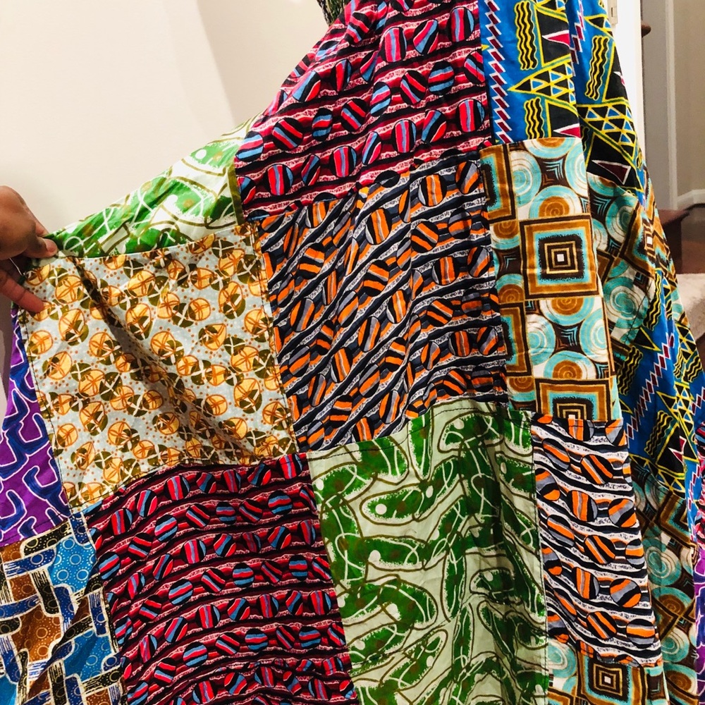 Gorgeous Ankara Patchwork Strapless Flair Dress - image 1